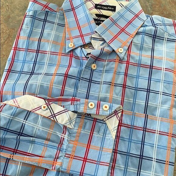Tommy Hilfiger 80’s 2 ply fabric Dress Shirt - Picture 1 of 4